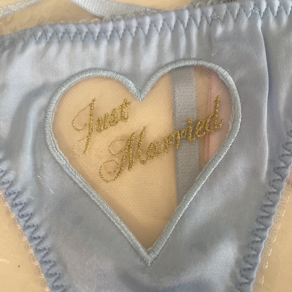 - NWT Agent Provocateur Ettie bridal Trixie baby blue AP M/L - Picture 3 of 6